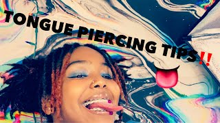 TONGUE PIERCING HEALING TIPS Dos and Don’ts [upl. by Larentia]