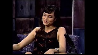 Famke Janssen on Late Night September 16 1998 [upl. by Oinotnanauj]