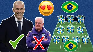 Brazil New Manager Zinedine Zidane 🇧🇷😱 Sacked Dorival Junior ❌ Zidane Dream Lineup For Brazil 🇧🇷✅ [upl. by Quartet]