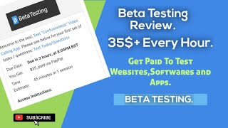 Beta Testing Review Earn 35 Per Hour By Testing Website [upl. by Tharp447]