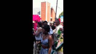 Big Chief Black Feather Lionel Delpit Funeral Procession New Orleans July 16 2011 [upl. by Riti]