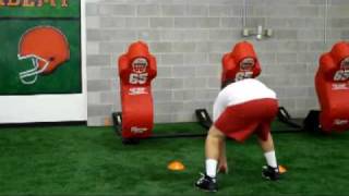 Reach Block offensive line drills [upl. by Basso]