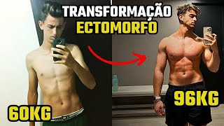 EVOLUÇÃO ECTOMORFO 60KG PARA 96KG NATURAL  MOTIVAÇÃO ACADEMIA  GUILHERME LEONE [upl. by Labors]