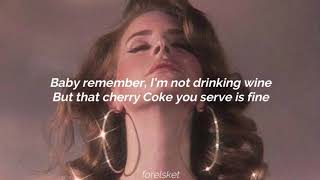 Lana Del Rey  Bartender lyrics [upl. by Calvert619]