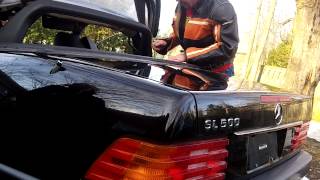 How to manually raise the soft top Mercedes Sl r129 [upl. by Niak]