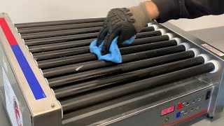 How to Clean a Hot Dog Roller Grill [upl. by Eisinger637]