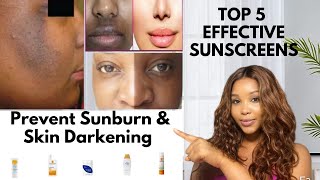 TOP 5 BEST SUNSCREENS  NO MORE SUNBURN amp SKIN DARKENING  NO WHITE CAST [upl. by Hanfurd]