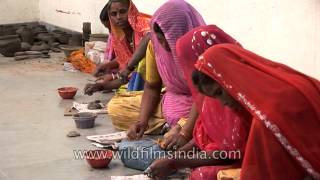 Handwork pottery by women in rural Uttar Pradesh India [upl. by Sands392]