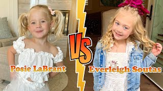 Posie Rayne The LaBrant Fam VS Everleigh Rose Soutas Transformation 👑 New Stars From Baby To 2024 [upl. by Sallee]