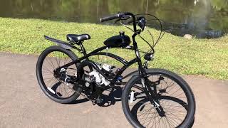 Hyper Cruiser 80cc Motorized Bike Voodoo Exhaust [upl. by Eittod885]