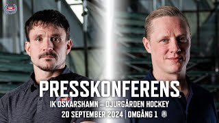 Presskonferens  IK Oskarshamn – Djurgården Hockey [upl. by Lynden]