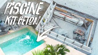 CE KIT BÉTON POUR CONSTRUIRE LA PISCINE EST RÉVOLUTIONNAIRE part 1  EP74 [upl. by Ellennaj]