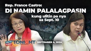 Rep France Castro warns VP Sara Duterte Wag mo nang ulitin [upl. by Ferullo132]