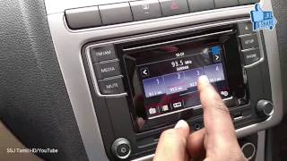 New Volkswagen india Touch screen media player RCD 330G on Vento Ameo Polo Highline [upl. by Neehsas]