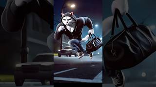 Father Saves Cat Gets Arrested Catsoftiktok CatLovers cat cute FunnyCats catcartoon fyp [upl. by Arimay290]