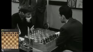 Robert James Fischer vs Mikhail Tal 1958 chessgame [upl. by Filippo882]