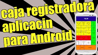 caja registradora aplicación para Android [upl. by Adahsar]