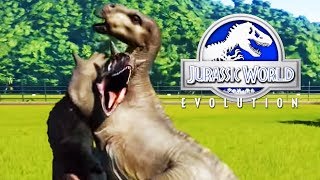 IGUANODON LUCHA CONTRA DINOSAURIOS CARNIVOROS LLAVES DE LUCHA LIBRE WTF JURASSIC WORLD Evolution [upl. by Atisor]