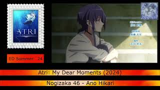 Every Anime Song by Nogizaka 46 2012  2024 [upl. by Nnaeilsel666]