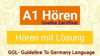 A1 Hören Video 10  Goethe Zertifikat A1  Start Deutsch A1  Modelltest A1 Hören mit Lösungen [upl. by Leigh]