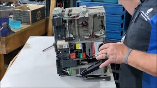 How to replace a Square D Masterpact operating handle on the NW circuit breaker [upl. by Fisken]