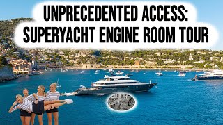 SUPERYACHT Engine Room Tour You Wont Believe Whats Inside [upl. by Swanhildas]