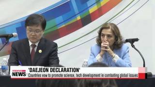 Global science community adopts ′Daejeon Declaration′ Wednesday OECD 과학기술장관회의 [upl. by Abehsat]