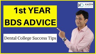 Best ADVICE for BDS 1st Year  5 Tips To Success  To Do List [upl. by Cliff]