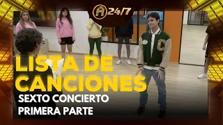 Reparto de canciones para el sexto concierto primera parte  La Academia 2024 [upl. by Isiahi]