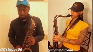 ImaniLauren ft C Staggz Easy x Danileigh saxophone cover  EasyUnplugged [upl. by Dana]