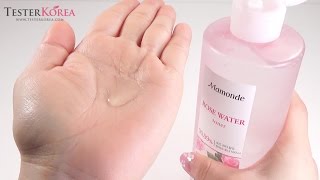 TESTERKOREA MAMONDE Rose Water Toner High capacity 500ml [upl. by Bunce]