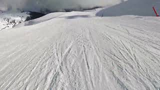 Courchevel morning skiing under the Vizelle gondolas in Feb 2024 [upl. by Jaela]