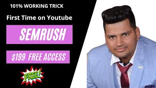 How to Get FREE SEMRush Account  SEMRUSH Account Activation  SEMrush Free SEOKeywordresearch [upl. by Wymore]