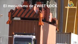 CONTENEDORES TWIST LOCK y OPERACIONES PORTUARIAS [upl. by Llevrac]