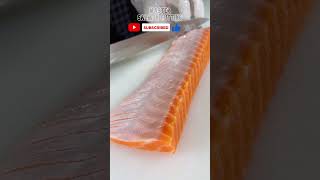 ASMR  Pro Salmon Cutting  SalmonASMR SalmonCutting SalmonSashimi [upl. by Aralc734]