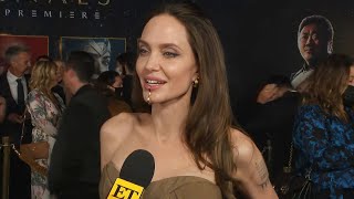 Angelina Jolie on How Her Kids REALLY Feel About Her Eternals Look Exclusive [upl. by Burny]