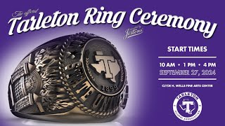 Tarleton State University Ring Ceremony Fall 2024  1 pm Friday Sept 27th [upl. by Aner]