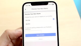 How To Change Name On Facebook App 2023 [upl. by Karlotta]