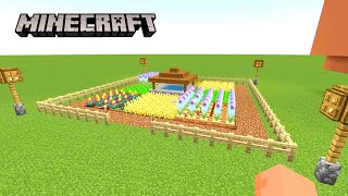 How to make a small bee garden in Minecraft minecraft cute creative howto trend [upl. by Giorgio]