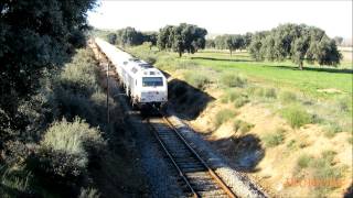 Tren de amoniaco Badajoz  Puertollano Refinería por Almorchón y las Cabras [upl. by Nymassej]