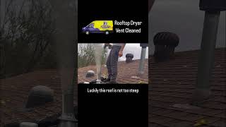 Cleaning a roof vent dryerventcleaning dryervents rogersar [upl. by Kennett]