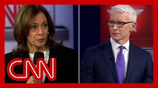 Anderson Cooper presses Harris on border wall funding [upl. by Ymme]