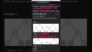 Leetcode 226  Invert Binary Tree [upl. by Breanne]