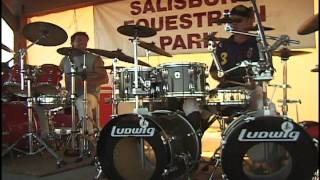 Ginger Baker drum duet with Kofi Baker after polo in Parker Colorado [upl. by Lotsirhc526]