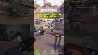 Worst Voice crack In Human History stableronaldo valorant gaming viral clips twitch [upl. by Eelyam]