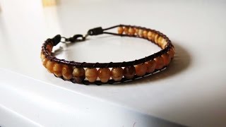 Wrap bracelet  Perlenarmband selber machen [upl. by Rohclem]