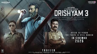 Drishyam 3  Teaser Trailer  Ajay Devgn  Tabu Shriya Saran Akshaye KhannaSaurabh Shukla In 2025 [upl. by Nicholle]