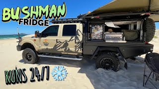 BUSHMAN upright fridge LONG term review 4WD 12v FRIDGE [upl. by Ecidnac]