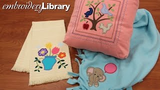 Machine Embroidery Applique Multiple Fabric Pieces [upl. by Veron]