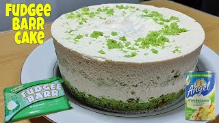 FUDGEE BARR CAKE  2 Ingredient Recipe  No Bake  No Steam  No Cook [upl. by Pandora94]